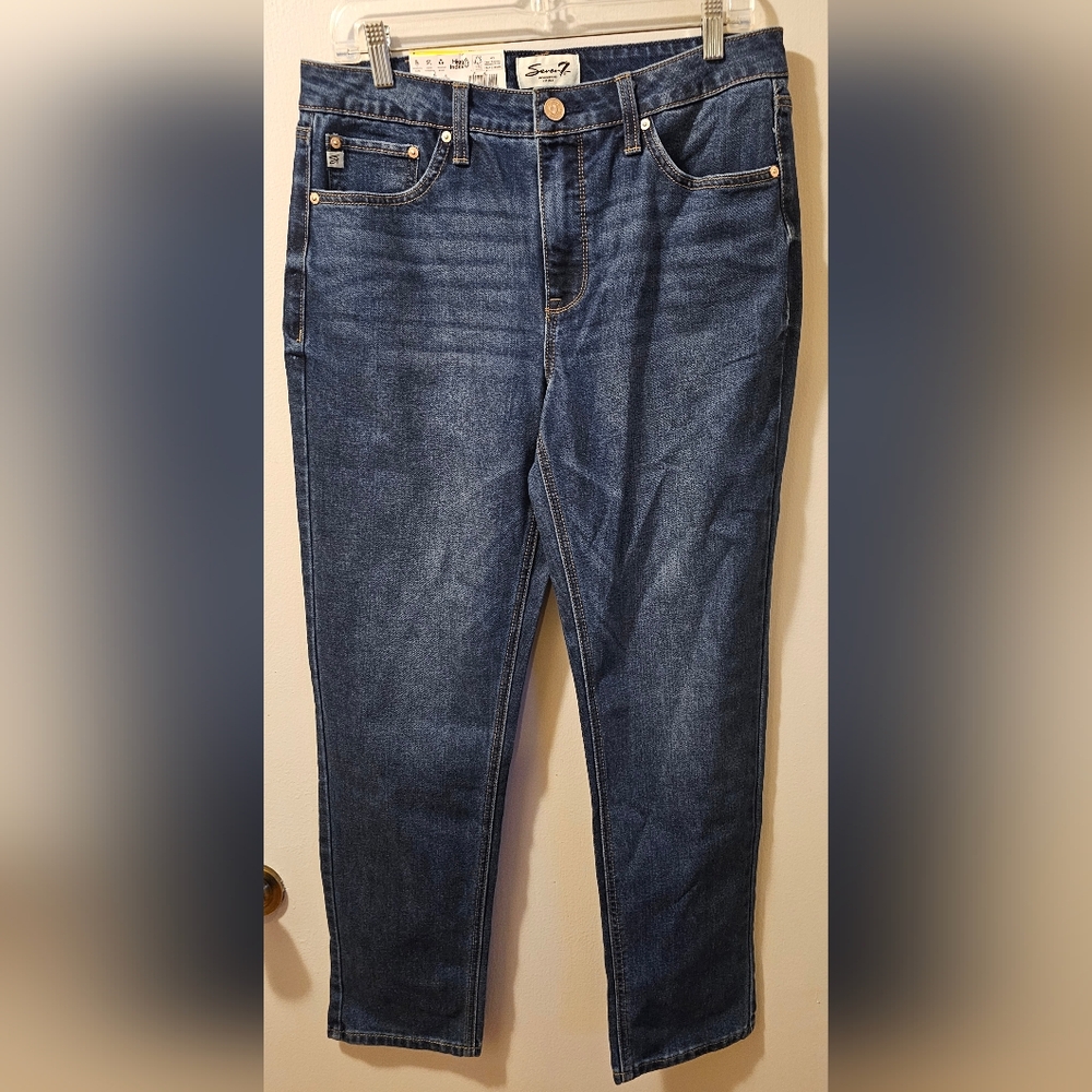 Seven7 90's Straight Jeans Blue Women's Size‎ 8 NWT